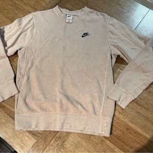 Nike Women’s Pullover Sweater - Tan-ish Color (multi color confetti detail)